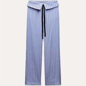 Zara Wide Leg Periwinkle Pants